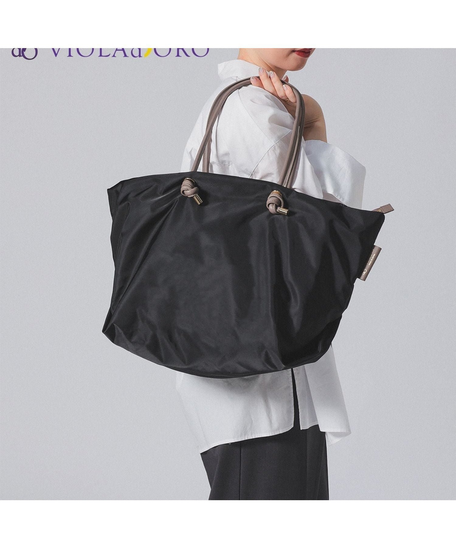 【デミルクス ビームス/Demi-Luxe BEAMS】の【期間限定+10%ポイントバック】VIOLAd ORO / BIANCA ナイロン トートバッグ L 軽量バッグ マザーズバッグ ジムバッグ 人気、トレンドファッション・服の通販 founy(ファニー) 　ファッション　Fashion　レディースファッション　Fashion for Women　バッグ　Bags　イタリア　Italy　軽量　Lightweight, Ultra Light　シンプル　Simple, Minimal　ポケット　Pocket, Pocket Detail　ヨガ　Yoga, Yoga Wear　リュクス　Luxury, Elegant, High-End, Chic　おすすめ　Recommended / Our Picks　旅行　Travel　 other-1|ID: prp329100004883872 ipo3291000000036456650