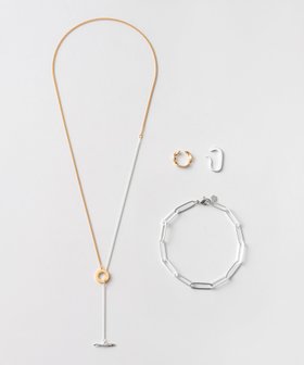 【ジュエッテ/Jouete】のWEB LIMITED イヤーカフス/ブレスレット/ネックレス セット 人気、トレンドファッション・服の通販 founy(ファニー) ファッション Fashion レディースファッション Fashion for Women ジュエリー Jewelry チェーン＆カフブレスレット Cuff & Chain Bracelets ネックレス Necklaces & Pendants おすすめ Recommended / Our Picks オーバル Oval Design コレクション Collection, Seasonal Line ダウン Down, Puffer チェーン Chain, Chain Strap ツイスト Tweed, Tweed Fabric ネックレス Necklace, Pendant Necklace バランス Balance, Style Balance ブレスレット Bracelet, Wristband 片耳 One-Ear, Single Earring |ID:prp329100004883915