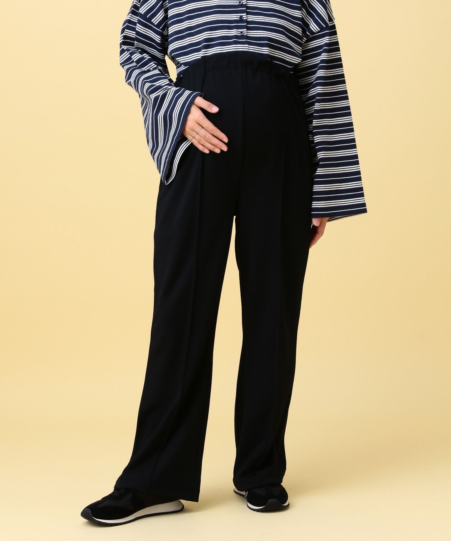 【レプシィム ローリーズファーム/LEPSIM LOWRYS FARM】の【産前・産後対応】マタニティ/ピンタックフレアパンツ 人気、トレンドファッション・服の通販 founy(ファニー) 　ファッション　Fashion　キッズファッション　Fashion for Kids　ボトムス　Bottoms　おすすめ　Recommended / Our Picks　カーディガン　Cardigan, Knitwear　ストレッチ　Stretch, Stretchy Fabric　タンク　Tank Top, Sleeveless Top　フレア　Flare, Flared　ビジネス 仕事 通勤　Business / Work / Commuting　 other-1|ID: prp329100004883945 ipo3291000000036456869