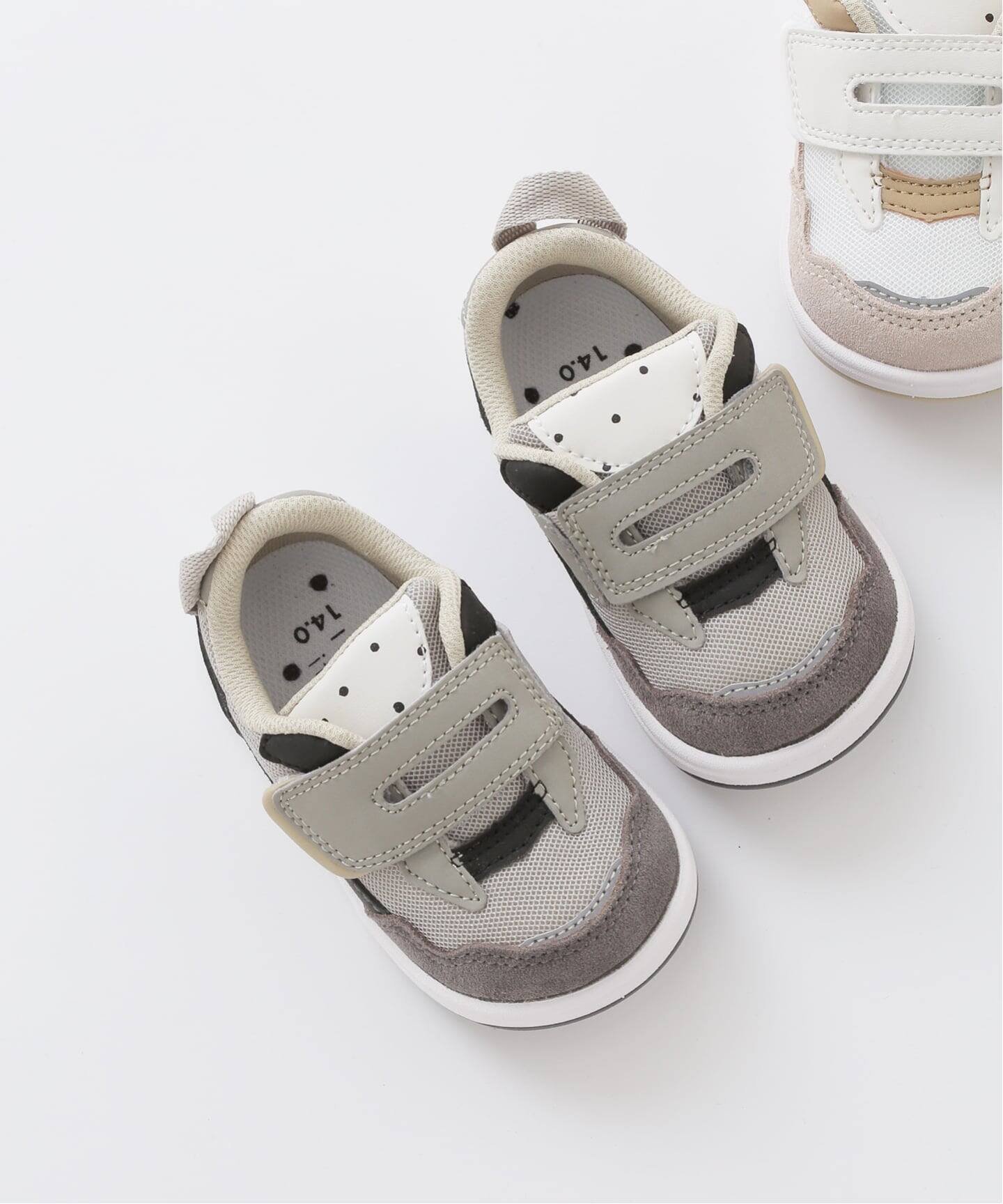 【イエナアンファン/IENA ENFANT / KIDS】の《追加》【IFME/イフミー】 別注Bon Chic スニーカーBABY(12cm-14cm) インテリア・キッズ・メンズ・レディースファッション・服の通販 founy(ファニー) 　ファッション　Fashion　キッズファッション　Fashion for Kids　コラボ　Collaboration, Collab　軽量　Lightweight, Ultra Light　シューズ　Shoes, Footwear　スニーカー　Sneakers, Trainers　スマート　Smart, Elegant　ドット　Polka Dot, Dot Pattern　プリント　Print, Printed Pattern　ベビー　Baby, Babywear　別注　Limited Edition, Custom Order　グレーA|ID: prp329100004883963 ipo3291000000036456948