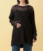 【レプシィム ローリーズファーム/LEPSIM LOWRYS FARM】の【産前・産後対応】マタニティ/レース切り替えプルオーバー 人気、トレンドファッション・服の通販 founy(ファニー) ファッション Fashion キッズファッション Fashion for Kids トップス・カットソー Cut & Sew Tops おすすめ Recommended / Our Picks インナー Innerwear スウェット / スエット Sweatshirt, Sweatwear デニム Denim, Jeans Material パッチワーク Patchwork, Mixed Fabric レース Lace, Lace Fabric 春 Spring thumbnail ブラック09|ID: prp329100004883971 ipo3291000000036456981