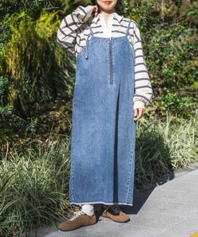 【レプシィム ローリーズファーム/LEPSIM LOWRYS FARM】の【産前・産後対応】マタニティ/デニムフリンジキャミワンピース 人気、トレンドファッション・服の通販 founy(ファニー) ファッション Fashion キッズファッション Fashion for Kids ワンピース Dresses おすすめ Recommended / Our Picks キャミワンピース Cami Dress, Slip Dress ジップ Zip, Zipper タートルネック Turtleneck, High Neck フリンジ Fringe, Tassel フロント Front, Front Design プリント Print, Printed Pattern 夏 Summer |ID:prp329100004883986