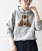 【シップス フォー ウィメン/SHIPS】の【SHIPS any別注】THE KNiTS 洗濯機可能 ロゴプリント フーディー パーカー 人気、トレンドファッション・服の通販 founy(ファニー) ファッション Fashion レディースファッション Fashion for Women トップス・カットソー Cut & Sew Tops ニット Knit Tops & Sweaters レディースパーカー・カジュアルフーディー Casual Hoodies & Sweatshirts イラスト Illustration 今季 This Season, Current Season ジャケット Jacket, Outerwear 定番 Standard, Basic Item バランス Balance, Style Balance パーカー Hoodie, Parka プリント Print, Printed Pattern 別注 Limited Edition, Custom Order ロング Long, Long-Length 2026年 2026 thumbnail グレー|ID: prp329100004885673 ipo3291000000036472972