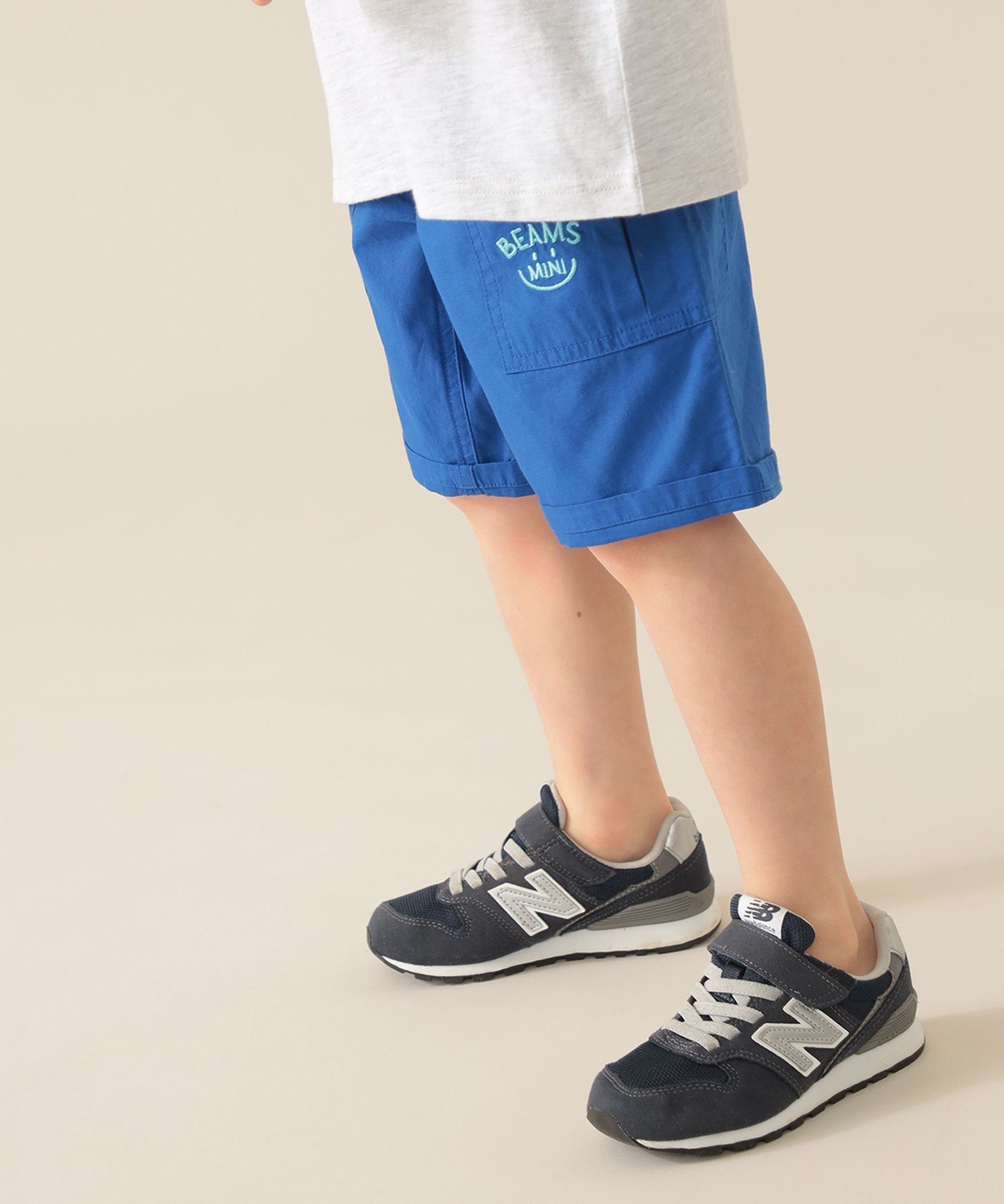 【ビームス ミニ/BEAMS mini / KIDS】のスマイル キャンプ ショーツ 2025SS(90~150cm) インテリア・キッズ・メンズ・レディースファッション・服の通販 founy(ファニー) 　ファッション　Fashion　キッズファッション　Fashion for Kids　クール　Cool, Chic　ショーツ　Shorts, Short Pants　ショート　Short, Short Length　バランス　Balance, Style Balance　ベーシック　Basic, Essential　ロールアップ　Roll-Up, Cuffed Hem　2025年　2025　2025春夏・S/S　Spring/Summer 2025 SS25　BLUE|ID: prp329100004885741 ipo3291000000036473672