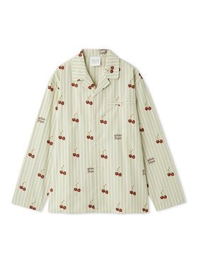 【ジェラート ピケ/gelato pique】の【UNISEX】チェリー柄シャツ 人気、トレンドファッション・服の通販 founy(ファニー) ファッション Fashion レディースファッション Fashion for Women トップス・カットソー Cut & Sew Tops シャツ・ブラウス・オフィスカジュアル Elegant Blouses & Button-Ups ユニセックス Unisex, Genderless おすすめ Recommended / Our Picks ストライプ Stripe, Striped Pattern スマート Smart, Elegant チェリー Cherry, Cherry Pattern パジャマ Pajamas, Sleepwear ポケット Pocket, Pocket Detail ロング Long, Long-Length 定番 Standard, Basic Item |ID:prp329100004885778