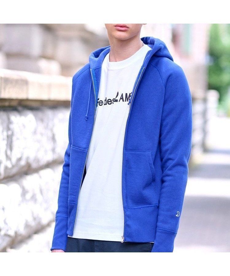 【ドレステリア/DRESSTERIOR / MEN】の【ベストセラー】デキシー吊裏毛ジップアップパーカ インテリア・キッズ・メンズ・レディースファッション・服の通販 founy(ファニー) 　ファッション　Fashion　メンズファッション　Fashion for Men　コンパクト　Compact, Small Size　スウェット / スエット　Sweatshirt, Sweatwear　スマート　Smart, Elegant　定番　Standard, Basic Item　手編み　Hand-Knitted, Handmade Knit　フィット　Fit, Slim Fit　ベーシック　Basic, Essential　おすすめ　Recommended / Our Picks　エレガント 上品　Elegant　ブルー|ID: prp329100004885784 ipo3291000000036474092