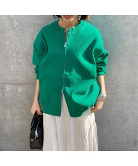 【スローブ イエナ/SLOBE IENA】のダブルZIPクルーネックカーディガン 人気、トレンドファッション・服の通販 founy(ファニー) ファッション Fashion レディースファッション Fashion for Women トップス・カットソー Cut & Sew Tops カーディガン・羽織り Layered Style Cardigans 2026年 2026 アクセサリー Fashion Accessories カットソー Cut and Sewn Top カーディガン Cardigan, Knitwear サテン Satin, Glossy Fabric ジップ Zip, Zipper ダブル Double, Double-Breasted フレア Flare, Flared ロング Long, Long-Length 楽ちん Easy Fit, Comfortable |ID:prp329100004885843