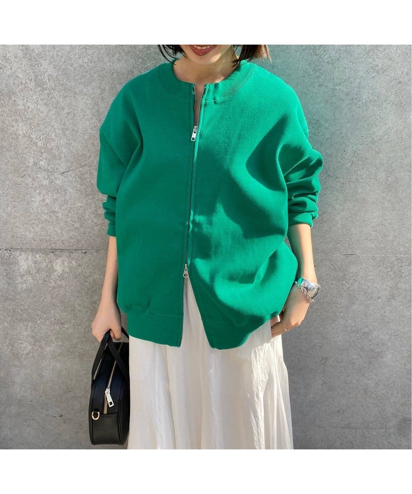 【スローブ イエナ/SLOBE IENA】のダブルZIPクルーネックカーディガン 人気、トレンドファッション・服の通販 founy(ファニー) 　ファッション　Fashion　レディースファッション　Fashion for Women　トップス・カットソー　Cut & Sew Tops　カーディガン・羽織り　Layered Style Cardigans　2026年　2026　アクセサリー　Fashion Accessories　カットソー　Cut and Sewn Top　カーディガン　Cardigan, Knitwear　サテン　Satin, Glossy Fabric　ジップ　Zip, Zipper　ダブル　Double, Double-Breasted　フレア　Flare, Flared　ロング　Long, Long-Length　楽ちん　Easy Fit, Comfortable　 other-1|ID: prp329100004885843 ipo3291000000036474637