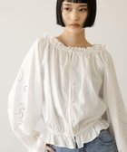 【ローリーズファーム/LOWRYS FARM】のカットワークレースブラウス 人気、トレンドファッション・服の通販 founy(ファニー) ファッション Fashion レディースファッション Fashion for Women トップス・カットソー Cut & Sew Tops シャツ・ブラウス・オフィスカジュアル Elegant Blouses & Button-Ups おすすめ Recommended / Our Picks ダウン Down, Puffer デニム Denim, Jeans Material フリル Frill, Ruffle ブロード Broadcloth, Fine Cotton レース Lace, Lace Fabric ワーク Workwear, Utility Style thumbnail ホワイト05|ID: prp329100004885846 ipo3291000000036474673