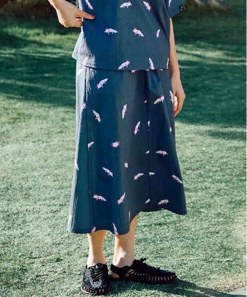 【ゴースローキャラバン/go slow caravan】のストレッチサッカー総柄プリントイージースカート (WOMENS) インテリア・キッズ・メンズ・レディースファッション・服の通販 founy(ファニー) https://founy.com/ ファッション Fashion レディースファッション Fashion for Women スカート Skirts サッカー Seersucker, Summer Fabric ストレッチ Stretch, Stretchy Fabric 人気 Popular, Best Seller 今季 This Season, Current Season 夏 Summer 軽量 Lightweight, Ultra Light |ID: prp329100004885861 ipo3291000000036474940