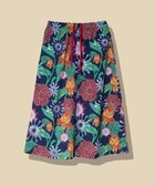 【ゴースローキャラバン/go slow caravan】のストレッチサッカー総柄プリントイージースカート (WOMENS) ネイビー|ID: prp329100004885861 ipo3291000000036474948