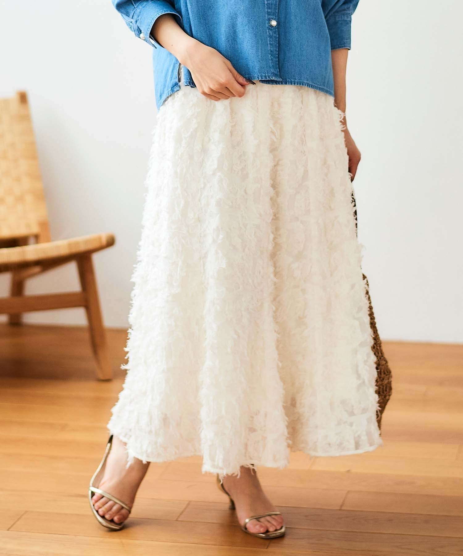 【ルクールブラン/le.coeur blanc】の《手洗い可能》カットジャガードギャザースカート 人気、トレンドファッション・服の通販 founy(ファニー) 　ファッション　Fashion　レディースファッション　Fashion for Women　スカート　Skirts　ウェーブ　Wavy Pattern　カーディガン　Cardigan, Knitwear　シンプル　Simple, Minimal　スウェット / スエット　Sweatshirt, Sweatwear　ストレート　Straight, Straight Cut　トレンド　Trend, Trending Now　フレア　Flare, Flared　冬　Winter / This Winter　おすすめ　Recommended / Our Picks　エレガント 上品　Elegant　 other-1|ID: prp329100004885863 ipo3291000000036474960