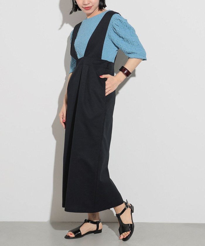 【ビームス ウイメン/BEAMS】の後ボタン ジャンパースカート インテリア・キッズ・メンズ・レディースファッション・服の通販 founy(ファニー) https://founy.com/ ファッション Fashion レディースファッション Fashion for Women スカート Skirts インナー Innerwear サイドジップ Side Zip, Side Zipper スリット Slit, Slit Detail 定番 Standard, Basic Item リブニット Rib Knit, Ribbed Knit おすすめ Recommended / Our Picks |ID: prp329100004885893 ipo3291000000036475349