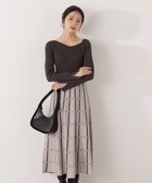 【プロポーション ボディドレッシング/PROPORTION BODY DRESSING】のチェック柄ジャガードニットワンピース 25AW 人気、トレンドファッション・服の通販 founy(ファニー) ファッション Fashion レディースファッション Fashion for Women ワンピース Dresses ニットワンピース Knit Dresses 2025年 2025 2025-2026秋冬・A/W Autumn/Winter 2025–26 AW25–26 ウォーム Warm Fabric スリット Slit, Slit Detail チェック Check, Plaid, Tartan ドッキング Docking, Mixed Material 人気 Popular, Best Seller thumbnail チャコール2|ID: prp329100004885915 ipo3291000000036475867