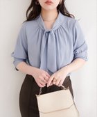 【ナチュラルクチュール/natural couture】の袖口パールノット結び6分袖ブラウス 人気、トレンドファッション・服の通販 founy(ファニー) ファッション Fashion レディースファッション Fashion for Women トップス・カットソー Cut & Sew Tops シャツ・ブラウス・オフィスカジュアル Elegant Blouses & Button-Ups スリーブ Sleeve, Long Sleeve / Short Sleeve バルーン Balloon, Balloon Silhouette パール Pearl, Pearl Accent ロング Long, Long-Length 再入荷 Restock / Back in Stock ビジネス 仕事 通勤 Business / Work / Commuting 2026年 2026 thumbnail サックスブルー|ID: prp329100004888086 ipo3291000000036502955