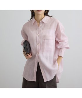 【サロン アダム エ ロペ/SALON adam et rope'】のリネンオーバーシャツ / GENTLE LINEN 人気、トレンドファッション・服の通販 founy(ファニー) ファッション Fashion レディースファッション Fashion for Women トップス・カットソー Cut & Sew Tops シャツ・ブラウス・オフィスカジュアル Elegant Blouses & Button-Ups 春 Spring ショート Short, Short Length セットアップ Set-Up, Coordinated Outfit なめらか Smooth, Silky Texture バランス Balance, Style Balance フレンチ French, French Style ボトム Bottoms, Lower Wear ポケット Pocket, Pocket Detail リゾート Resort, Vacation Style リネン Linen, Linen Fabric ロング Long, Long-Length 夏 Summer エレガント 上品 Elegant |ID:prp329100004888100