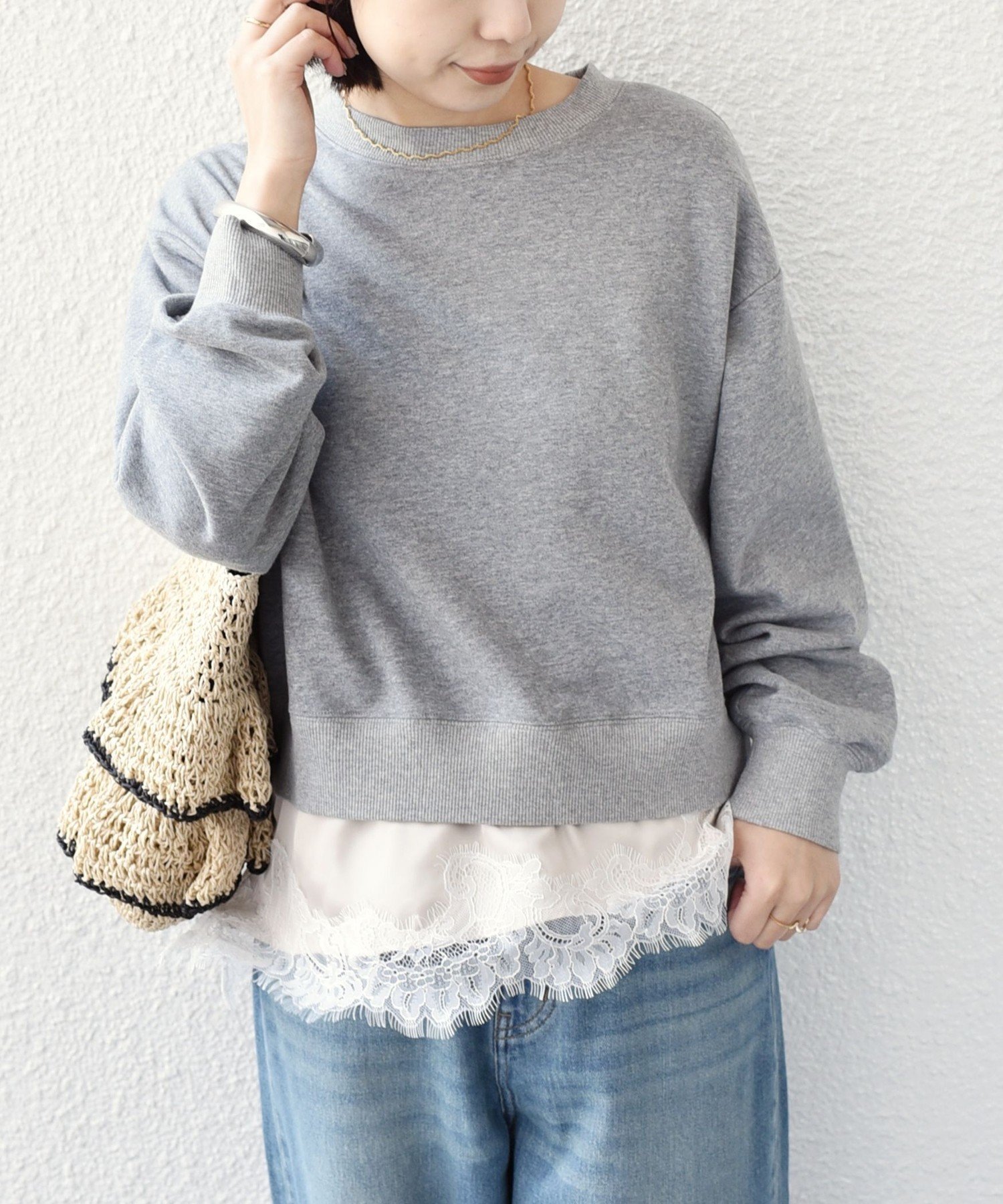 【シップス フォー ウィメン/SHIPS】のSHIPS Colors 手洗い可能 レース レイヤード 裏毛 トップス 人気、トレンドファッション・服の通販 founy(ファニー) 　ファッション　Fashion　レディースファッション　Fashion for Women　トップス・カットソー　Cut & Sew Tops　春　Spring　スラックス　Slacks, Dress Pants　タイトスカート　Pencil Skirt, Tight Skirt　デニム　Denim, Jeans Material　トレンド　Trend, Trending Now　ベーシック　Basic, Essential　メンズ　Men's, Menswear　ランジェリー　Lingerie, Intimate Wear　レース　Lace, Lace Fabric　アウトレット　Outlet / Clearance　ビジネス 仕事 通勤　Business / Work / Commuting　2026年　2026　 other-1|ID: prp329100004888111 ipo3291000000036503288