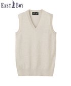 【イーストボーイ/EASTBOY】のベスト COOLMAX 綿 12G ミント女神 夏用 スクール ニット 制服 通学 オートミール|ID: prp329100004888120 ipo3291000000036503387