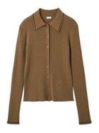 【ミラオーウェン/Mila Owen】のポロ衿リブニットカーディガン 人気、トレンドファッション・服の通販 founy(ファニー) ファッション Fashion レディースファッション Fashion for Women トップス・カットソー Cut & Sew Tops ニット Knit Tops & Sweaters カーディガン・羽織り Layered Style Cardigans カーディガン Cardigan, Knitwear シアー Sheer, See-Through スタイリッシュ Stylish, Fashionable スマート Smart, Elegant フロント Front, Front Design おすすめ Recommended / Our Picks thumbnail MOC[056]|ID: prp329100004888127 ipo3291000000036503445