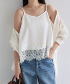 【アンドミー/andme】の【選べる着丈】サテン 裾レース キャミソール 人気、トレンドファッション・服の通販 founy(ファニー) ファッション Fashion レディースファッション Fashion for Women トップス・カットソー Cut & Sew Tops キャミソール&ノースリーブ Camisoles & Sleeveless Tops キャミソール Camisole, Spaghetti Strap Top サテン Satin, Glossy Fabric ジャケット Jacket, Outerwear スラックス Slacks, Dress Pants バランス Balance, Style Balance レース Lace, Lace Fabric おすすめ Recommended / Our Picks エレガント 上品 Elegant thumbnail オフホワイト|ID: prp329100004888130 ipo3291000000036503489