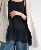 【アンドミー/andme】の【選べる着丈】サテン 裾レース キャミソール 人気、トレンドファッション・服の通販 founy(ファニー) ファッション Fashion レディースファッション Fashion for Women トップス・カットソー Cut & Sew Tops キャミソール&ノースリーブ Camisoles & Sleeveless Tops キャミソール Camisole, Spaghetti Strap Top サテン Satin, Glossy Fabric ジャケット Jacket, Outerwear スラックス Slacks, Dress Pants バランス Balance, Style Balance レース Lace, Lace Fabric おすすめ Recommended / Our Picks エレガント 上品 Elegant thumbnail ブラック|ID: prp329100004888130 ipo3291000000036503492