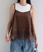 【アンドミー/andme】の【選べる着丈】サテン 裾レース キャミソール 人気、トレンドファッション・服の通販 founy(ファニー) ファッション Fashion レディースファッション Fashion for Women トップス・カットソー Cut & Sew Tops キャミソール&ノースリーブ Camisoles & Sleeveless Tops キャミソール Camisole, Spaghetti Strap Top サテン Satin, Glossy Fabric ジャケット Jacket, Outerwear スラックス Slacks, Dress Pants バランス Balance, Style Balance レース Lace, Lace Fabric おすすめ Recommended / Our Picks エレガント 上品 Elegant thumbnail ブラウン|ID: prp329100004888130 ipo3291000000036503496