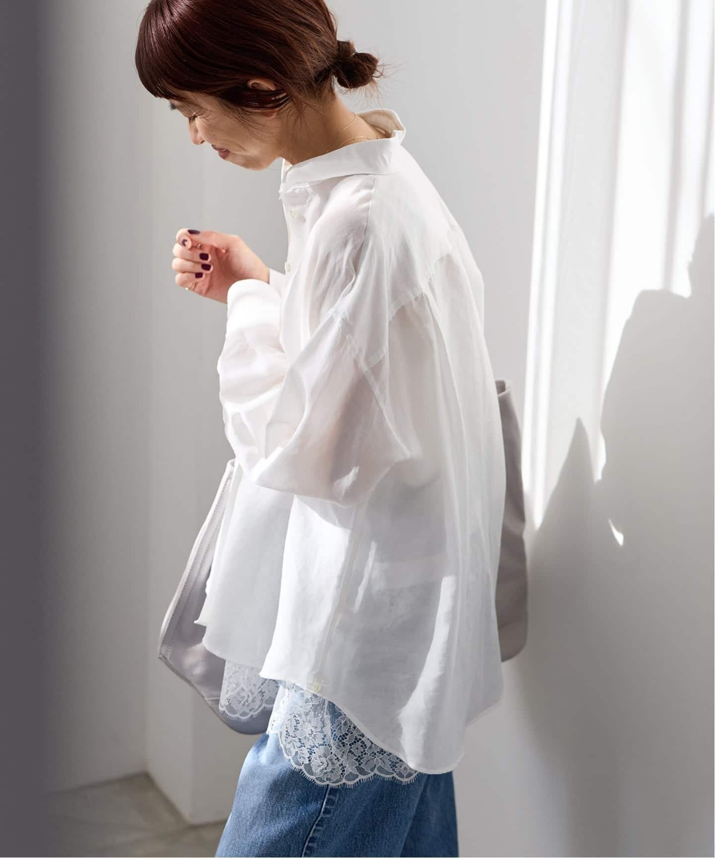 【イエナ/IENA】のラミーリヨセル2wayシャツ インテリア・キッズ・メンズ・レディースファッション・服の通販 founy(ファニー) 　ファッション　Fashion　レディースファッション　Fashion for Women　トップス・カットソー　Cut & Sew Tops　シャツ・ブラウス・オフィスカジュアル　Elegant Blouses & Button-Ups　2026年　2026　カシュクール　Wrap Design　定番　Standard, Basic Item　ホワイト|ID: prp329100004888140 ipo3291000000036503610