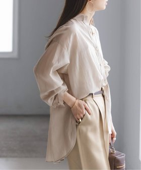 【ノーブル / スピック&スパン/NOBLE / Spick & Span】のシルキーコットンフォルムシャツ 人気、トレンドファッション・服の通販 founy(ファニー) ファッション Fashion レディースファッション Fashion for Women トップス・カットソー Cut & Sew Tops シャツ・ブラウス・オフィスカジュアル Elegant Blouses & Button-Ups おすすめ Recommended / Our Picks シンプル Simple, Minimal ジャケット Jacket, Outerwear スリット Slit, Slit Detail ミックス Mix, Mixed Style 人気 Popular, Best Seller |ID:prp329100004888148