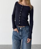 【キャナルジーン/CANAL JEAN】のEl mar リブオフショルロングTシャツ 人気、トレンドファッション・服の通販 founy(ファニー) ファッション Fashion レディースファッション Fashion for Women トップス・カットソー Cut & Sew Tops シャツ・ブラウス・オフィスカジュアル Elegant Blouses & Button-Ups ロングTシャツ・Tシャツ Longline T-Shirts & Tees スラックス Slacks, Dress Pants デコルテ Décolleté, Neckline デニム Denim, Jeans Material ロング Long, Long-Length thumbnail ネイビー|ID: prp329100004888169 ipo3291000000036503892