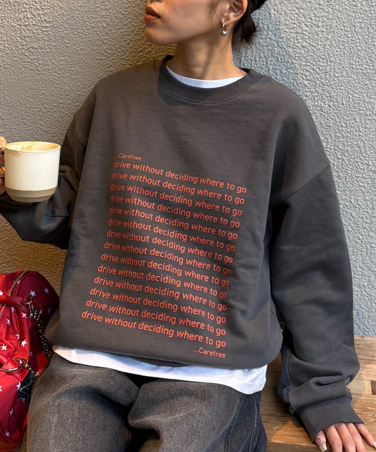 【チャオパニックティピー/CIAOPANIC TYPY】の【WEB限定】【UNISEX】メッセージロゴ裏毛スウェット インテリア・キッズ・メンズ・レディースファッション・服の通販 founy(ファニー) ファッション Fashion レディースファッション Fashion for Women トップス・カットソー Cut & Sew Tops レディースパーカー・カジュアルフーディー Casual Hoodies & Sweatshirts スウェット・クルーネックトップス Sweatshirts & Crewnecks / Relaxed Fit Sweat Tops インナー Innerwear シンプル Simple, Minimal ジャケット Jacket, Outerwear スウェット / スエット Sweatshirt, Sweatwear プリント Print, Printed Pattern ベスト Vest, Waistcoat メンズ Men's, Menswear ユニセックス Unisex, Genderless おすすめ Recommended / Our Picks チャコールグレー|ID: prp329100004888182 ipo3291000000036503991