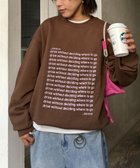 【チャオパニックティピー/CIAOPANIC TYPY】の【WEB限定】【UNISEX】メッセージロゴ裏毛スウェット 人気、トレンドファッション・服の通販 founy(ファニー) ファッション Fashion レディースファッション Fashion for Women トップス・カットソー Cut & Sew Tops レディースパーカー・カジュアルフーディー Casual Hoodies & Sweatshirts スウェット・クルーネックトップス Sweatshirts & Crewnecks / Relaxed Fit Sweat Tops インナー Innerwear シンプル Simple, Minimal ジャケット Jacket, Outerwear スウェット / スエット Sweatshirt, Sweatwear プリント Print, Printed Pattern ベスト Vest, Waistcoat メンズ Men's, Menswear ユニセックス Unisex, Genderless おすすめ Recommended / Our Picks thumbnail ブラウン|ID: prp329100004888182 ipo3291000000036503998