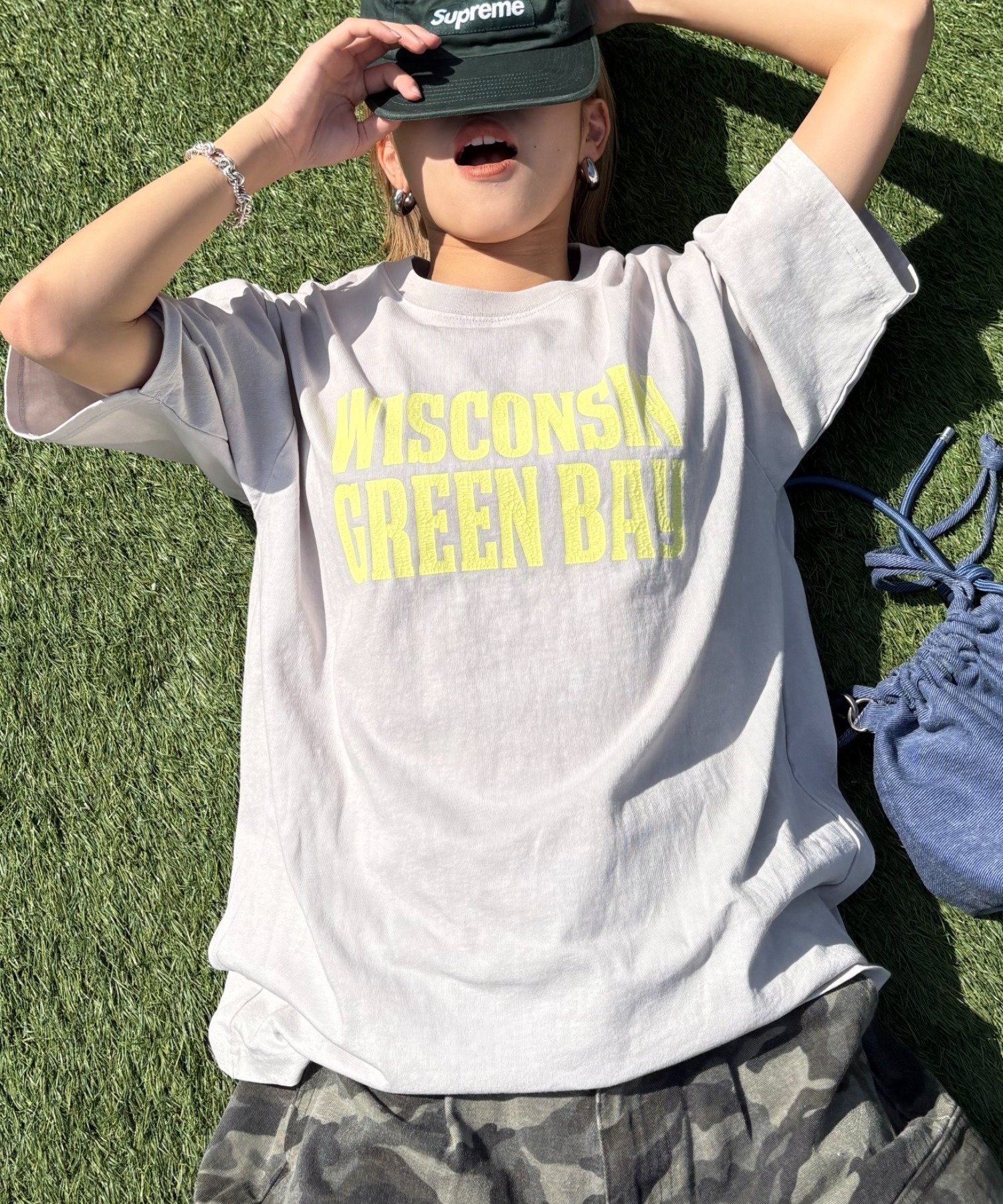 【チャオパニックティピー/CIAOPANIC TYPY】の【UNISEX】アシッドウォッシュ加工ロゴTEE インテリア・キッズ・メンズ・レディースファッション・服の通販 founy(ファニー) 　ファッション　Fashion　レディースファッション　Fashion for Women　ウォッシュ　Washed Finish　ヴィンテージ　Vintage Style　カーゴパンツ　Cargo Pants, Utility Pants　スウェット / スエット　Sweatshirt, Sweatwear　フリル　Frill, Ruffle　プリント　Print, Printed Pattern　ユニセックス　Unisex, Genderless　ワイド　Wide, Wide Fit　おすすめ　Recommended / Our Picks　ライトグレー|ID: prp329100004888188 ipo3291000000036504054