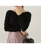 【プロポーション ボディドレッシング/PROPORTION BODY DRESSING】のシャーリングロングT 人気、トレンドファッション・服の通販 founy(ファニー) ファッション Fashion レディースファッション Fashion for Women カットソー Cut and Sewn Top シャーリング Shirring, Ruched ロング Long, Long-Length thumbnail ブラック|ID: prp329100004888194 ipo3291000000036504091