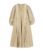 【トゥモローランド/TOMORROWLAND】のBODICE STUDIO V neck midi Vネックドレス 人気、トレンドファッション・服の通販 founy(ファニー) ファッション Fashion レディースファッション Fashion for Women トップス・カットソー Cut & Sew Tops Vネックトップス V-Neck Tops / V-Cut Neckline Shirts ワンピース Dresses フォーマル・パーティードレス・結婚式用ドレス Elegant & Casual Dresses インド Indian Textile コレクション Collection, Seasonal Line ドレス Dress, One-Piece バランス Balance, Style Balance フォルム Silhouette, Form プリーツ Pleats, Pleated thumbnail 42 ライトベージュ系|ID: prp329100004888247 ipo3291000000036504501