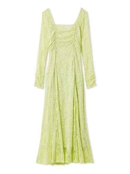 【フレイ アイディー/FRAY I.D】のスクエアネックストレッチレースワンピース インテリア・キッズ・メンズ・レディースファッション・服の通販 founy(ファニー) 　ファッション　Fashion　レディースファッション　Fashion for Women　ワンピース　Dresses　春　Spring　スクエア　Square, Square Shape　ストレッチ　Stretch, Stretchy Fabric　スマート　Smart, Elegant　デコルテ　Décolleté, Neckline　ブルゾン　Blouson, Bomber Jacket　モダン　Modern, Contemporary　レース　Lace, Lace Fabric　おすすめ　Recommended / Our Picks　エレガント 上品　Elegant　MNT[021]|ID: prp329100004888249 ipo3291000000036504517