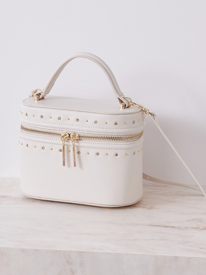 【セルフォード/CELFORD】の【リュタン】ビジュースタッズバニティバッグ インテリア・キッズ・メンズ・レディースファッション・服の通販 founy(ファニー) 　ファッション　Fashion　レディースファッション　Fashion for Women　バッグ　Bags　スマホ　Smartphone, Mobile Device　スマート　Smart, Elegant　チェック　Check, Plaid, Tartan　ポケット　Pocket, Pocket Detail　エレガント 上品　Elegant　今季　This Season, Current Season　IVR[003]|ID: prp329100004888297 ipo3291000000036504875