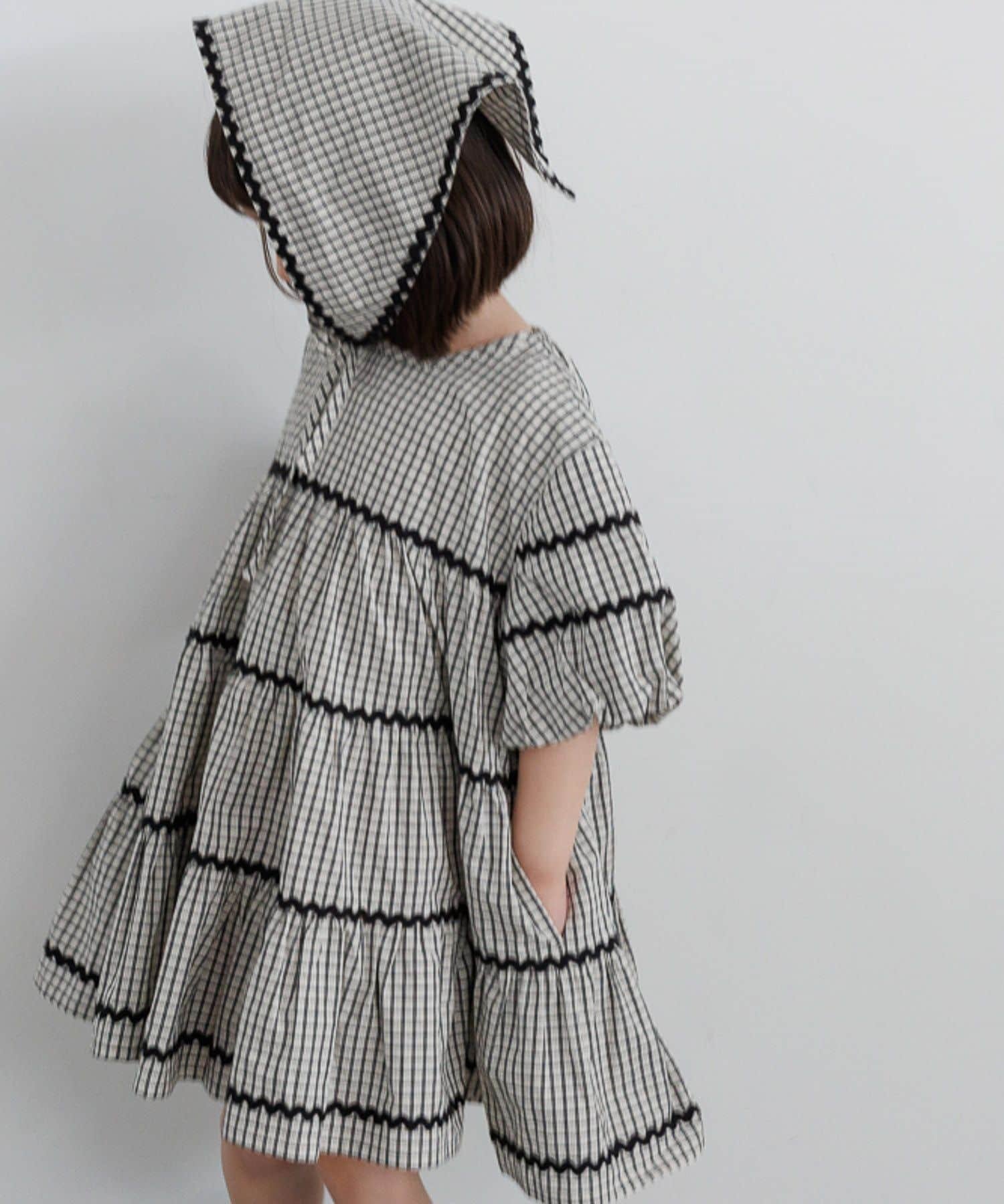 【ローリーズファーム/LOWRYS FARM / KIDS】のチェックバルーンワンピース2P 人気、トレンドファッション・服の通販 founy(ファニー) 　ファッション　Fashion　キッズファッション　Fashion for Kids　ワンピース　Dresses　チェック　Check, Plaid, Tartan　バルーン　Balloon, Balloon Silhouette　定番　Standard, Basic Item　 other-1|ID: prp329100004889044 ipo3291000000036520724