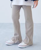 【デビロック/devirock / KIDS】のすらっと脚長 リブフレアパンツ 子供服 キッズ 女の子 ウエストゴム 26SS 人気、トレンドファッション・服の通販 founy(ファニー) ファッション Fashion キッズファッション Fashion for Kids ボトムス Bottoms 春 Spring 秋 Autumn カットソー Cut and Sewn Top スウェット / スエット Sweatshirt, Sweatwear チュニック Tunic, Long Top トレンド Trend, Trending Now 冬 Winter / This Winter おすすめ Recommended / Our Picks 2026年 2026 thumbnail グレージュ|ID: prp329100004889046 ipo3291000000036520748