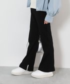 【デビロック/devirock / KIDS】のすらっと脚長 リブフレアパンツ 子供服 キッズ 女の子 ウエストゴム 26SS 人気、トレンドファッション・服の通販 founy(ファニー) ファッション Fashion キッズファッション Fashion for Kids ボトムス Bottoms 春 Spring 秋 Autumn カットソー Cut and Sewn Top スウェット / スエット Sweatshirt, Sweatwear チュニック Tunic, Long Top トレンド Trend, Trending Now 冬 Winter / This Winter おすすめ Recommended / Our Picks 2026年 2026 thumbnail ブラック|ID: prp329100004889046 ipo3291000000036520750