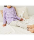 【デビロック/devirock / KIDS】の綿100% デビラボ ROOM ガールズ長袖パジャマ 子供服 キッズ 女の子 部屋着 綿 26SS 人気、トレンドファッション・服の通販 founy(ファニー) ファッション Fashion キッズファッション Fashion for Kids 長袖 Long Sleeve, Full Sleeve パジャマ Pajamas, Sleepwear プリント Print, Printed Pattern おすすめ Recommended / Our Picks お家時間・ステイホーム Stay Home / At Home 旅行 Travel 2026年 2026 thumbnail 052-ロゴ2-Gライラック|ID: prp329100004889054 ipo3291000000036520919