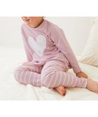 【デビロック/devirock / KIDS】の綿100% デビラボ ROOM ガールズ長袖パジャマ 子供服 キッズ 女の子 部屋着 綿 26SS 人気、トレンドファッション・服の通販 founy(ファニー) ファッション Fashion キッズファッション Fashion for Kids 長袖 Long Sleeve, Full Sleeve パジャマ Pajamas, Sleepwear プリント Print, Printed Pattern おすすめ Recommended / Our Picks お家時間・ステイホーム Stay Home / At Home 旅行 Travel 2026年 2026 thumbnail 054-ハート-ペールピンク|ID: prp329100004889054 ipo3291000000036520921