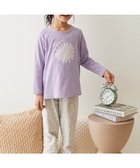 【デビロック/devirock / KIDS】の綿100% デビラボ ROOM ガールズ長袖パジャマ 子供服 キッズ 女の子 部屋着 綿 26SS 人気、トレンドファッション・服の通販 founy(ファニー) ファッション Fashion キッズファッション Fashion for Kids 長袖 Long Sleeve, Full Sleeve パジャマ Pajamas, Sleepwear プリント Print, Printed Pattern おすすめ Recommended / Our Picks お家時間・ステイホーム Stay Home / At Home 旅行 Travel 2026年 2026 thumbnail 056-フラワー-Gライラック|ID: prp329100004889054 ipo3291000000036520925