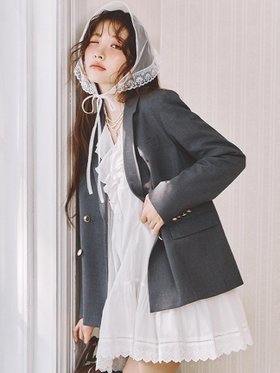 【リリーブラウン/Lily Brown】のダブルブレストジャケット 人気、トレンドファッション・服の通販 founy(ファニー) ファッション Fashion レディースファッション Fashion for Women アウター Coat / Outerwear Collection レディースジャケット・軽アウター Jackets ストライプ Stripe, Striped Pattern スマート Smart, Elegant セットアップ Set-Up, Coordinated Outfit 定番 Standard, Basic Item おすすめ Recommended / Our Picks エレガント 上品 Elegant |ID:prp329100004889058