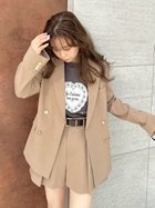 【リリーブラウン/Lily Brown】のダブルブレストジャケット 人気、トレンドファッション・服の通販 founy(ファニー) ファッション Fashion レディースファッション Fashion for Women アウター Coat / Outerwear Collection レディースジャケット・軽アウター Jackets ストライプ Stripe, Striped Pattern スマート Smart, Elegant セットアップ Set-Up, Coordinated Outfit 定番 Standard, Basic Item おすすめ Recommended / Our Picks エレガント 上品 Elegant thumbnail BEG[037]|ID: prp329100004889058 ipo3291000000036521021