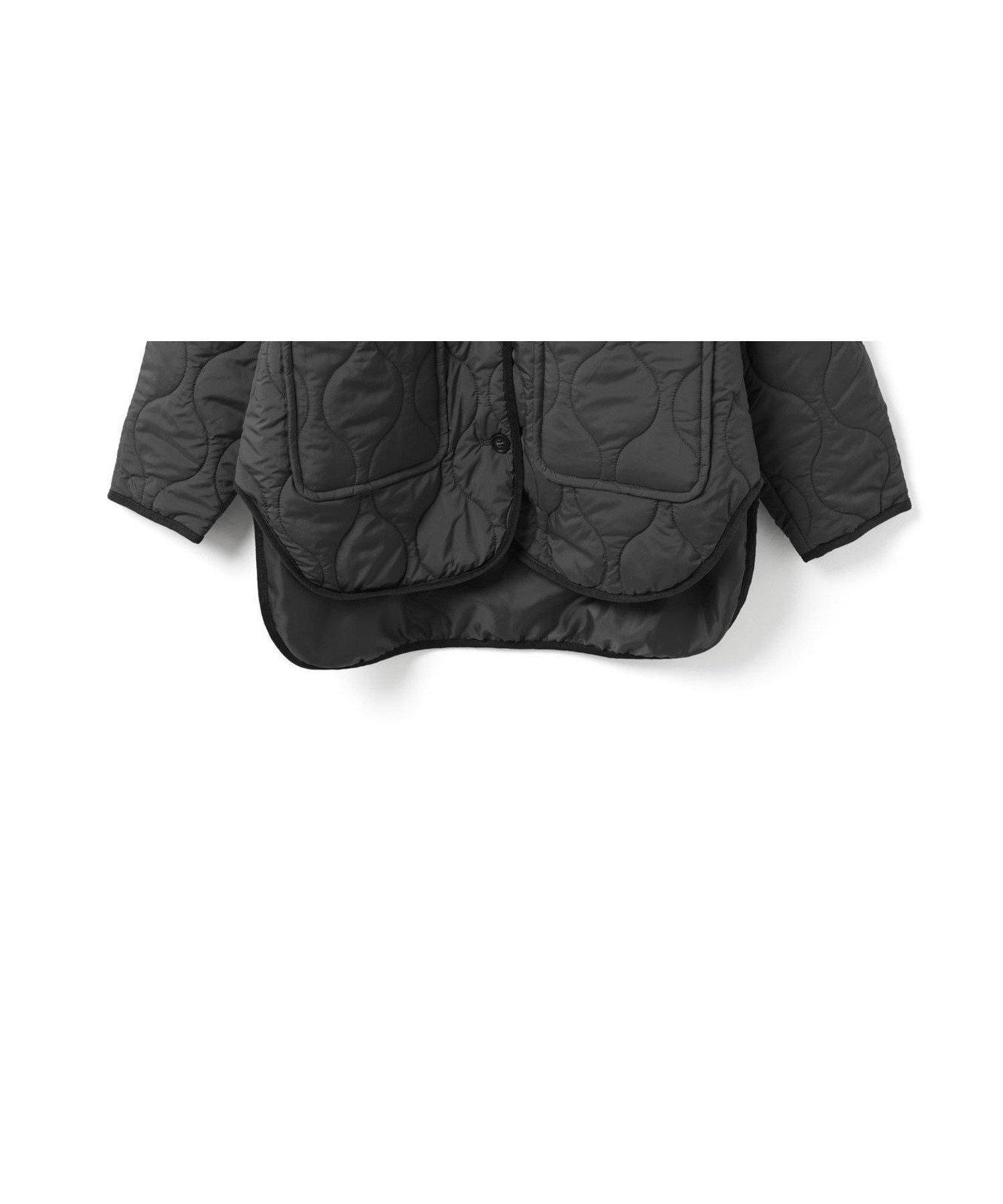 【マーコート/MARcourt】のMidiUmi キルティングコクーンスリーブジャケット インテリア・キッズ・メンズ・レディースファッション・服の通販 founy(ファニー) 　ファッション　Fashion　レディースファッション　Fashion for Women　アウター　Coat / Outerwear Collection　レディースジャケット・軽アウター　Jackets　おすすめ　Recommended / Our Picks　キルティング　Quilted, Quilting　コクーン　Cocoon, Cocoon Silhouette　パターン　Pattern, Design Print　フロント　Front, Front Design　ポケット　Pocket, Pocket Detail　ミドル　Middle Length, Mid Height　冬　Winter / This Winter　定番　Standard, Basic Item　ビジネス 仕事 通勤　Business / Work / Commuting　長袖　Long Sleeve, Full Sleeve　ブラック|ID: prp329100004889063 ipo3291000000036521131