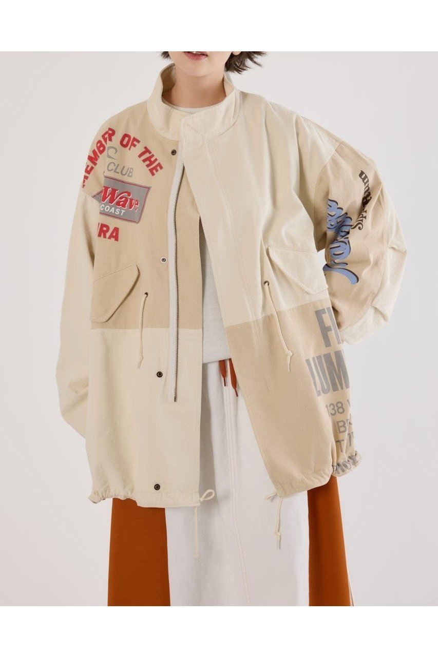 【ロデオクラウンズワイドボウル/RODEO CROWNS WIDE BOWL】の【UNISEX】カスタムリメイクモッズコート 人気、トレンドファッション・服の通販 founy(ファニー) 　ファッション　Fashion　レディースファッション　Fashion for Women　アウター　Coat / Outerwear Collection　コート・ロングコート・ピーコート　Long Coats, Peacoats & More　モッズコート・ミリタリー風アウター　Mods & Field Coats　ユニセックス　Unisex, Genderless　インナー　Innerwear　シンプル　Simple, Minimal　デニム　Denim, Jeans Material　パッチワーク　Patchwork, Mixed Fabric　プリント　Print, Printed Pattern　ボトム　Bottoms, Lower Wear　モッズコート　Mods Coat, Military Parka　ラバー　Rubber, Rubber Sole　リメイク　Remake, Reconstructed　ヴィンテージ　Vintage Style　 other-1|ID: prp329100004889065 ipo3291000000036521158