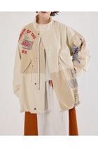 【ロデオクラウンズワイドボウル/RODEO CROWNS WIDE BOWL】の【UNISEX】カスタムリメイクモッズコート 人気、トレンドファッション・服の通販 founy(ファニー) ファッション Fashion レディースファッション Fashion for Women アウター Coat / Outerwear Collection コート・ロングコート・ピーコート Long Coats, Peacoats & More モッズコート・ミリタリー風アウター Mods & Field Coats ユニセックス Unisex, Genderless インナー Innerwear シンプル Simple, Minimal デニム Denim, Jeans Material パッチワーク Patchwork, Mixed Fabric プリント Print, Printed Pattern ボトム Bottoms, Lower Wear モッズコート Mods Coat, Military Parka ラバー Rubber, Rubber Sole リメイク Remake, Reconstructed ヴィンテージ Vintage Style thumbnail O/WHT1|ID: prp329100004889065 ipo3291000000036521160