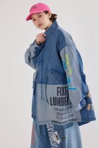 【ロデオクラウンズワイドボウル/RODEO CROWNS WIDE BOWL】の【UNISEX】カスタムリメイクモッズコート 人気、トレンドファッション・服の通販 founy(ファニー) ファッション Fashion レディースファッション Fashion for Women アウター Coat / Outerwear Collection コート・ロングコート・ピーコート Long Coats, Peacoats & More モッズコート・ミリタリー風アウター Mods & Field Coats ユニセックス Unisex, Genderless インナー Innerwear シンプル Simple, Minimal デニム Denim, Jeans Material パッチワーク Patchwork, Mixed Fabric プリント Print, Printed Pattern ボトム Bottoms, Lower Wear モッズコート Mods Coat, Military Parka ラバー Rubber, Rubber Sole リメイク Remake, Reconstructed ヴィンテージ Vintage Style thumbnail BLU|ID: prp329100004889065 ipo3291000000036521163