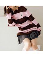【スナイデル/SNIDEL】の【POLO RALPH LAUREN】ラグビーシャツ 人気、トレンドファッション・服の通販 founy(ファニー) ファッション Fashion レディースファッション Fashion for Women トップス・カットソー Cut & Sew Tops シャツ・ブラウス・オフィスカジュアル Elegant Blouses & Button-Ups ストライプ Stripe, Striped Pattern スマート Smart, Elegant フェミニン Feminine, Girly ミニスカート Mini Skirt, Short Skirt リラックス Relax, Relaxed Fit ルーズ Loose, Oversized 今季 This Season, Current Season thumbnail PNK[066]|ID: prp329100004889071 ipo3291000000036521270