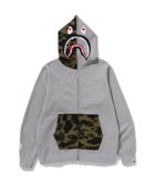 【ア ベイシング エイプ/A BATHING APE】のSHARK FULL ZIP HOODIE 人気、トレンドファッション・服の通販 founy(ファニー) ファッション Fashion レディースファッション Fashion for Women グラフィック Graphic, Graphic Design モチーフ Motif, Design Theme thumbnail GRAY|ID: prp329100004889077 ipo3291000000036521431
